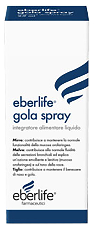 EBERLIFE GOLA SPRAY 25 ML - Farmacia Artemisia di Montecuollo Dott. Angelo snc