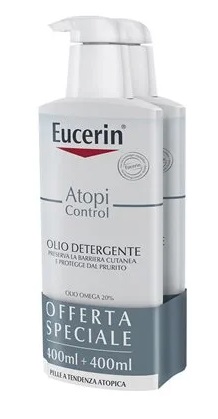 EUCERIN BIPACCO ATOPI OLIO DETERGENTE 400 ML + 400 ML - Farmacia Artemisia di Montecuollo Dott. Angelo snc