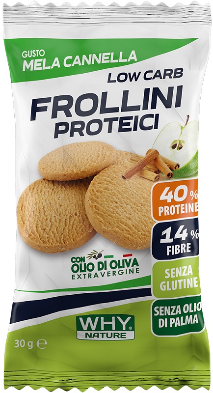 WHYNATURE FROLLINI PROTEICI MELA-CANNELLA 30 G - Farmacia Artemisia di Montecuollo Dott. Angelo snc