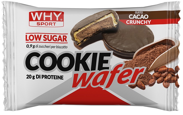 WHYSPORT COOKIE WAFER CACAO CRUNCHY 60 G - Farmacia Artemisia di Montecuollo Dott. Angelo snc