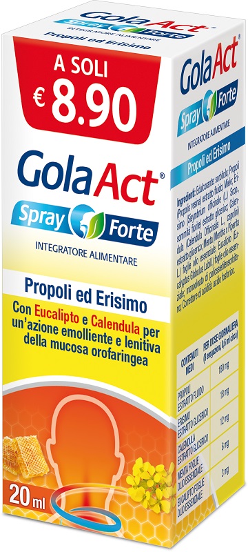 GOLA ACT SPRAY FORTE 20 ML - Farmacia Artemisia di Montecuollo Dott. Angelo snc