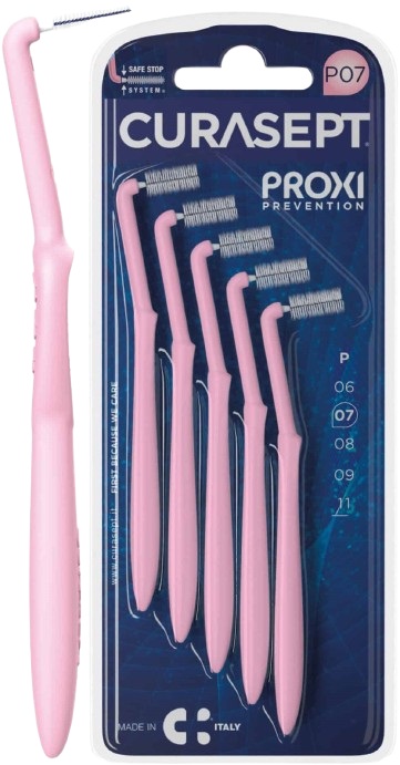 CURASEPT PROXI ANGLE P07 ROSA/PINK 5 PEZZI - Farmacia Artemisia di Montecuollo Dott. Angelo snc