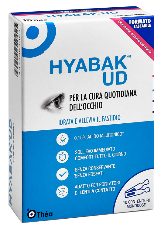 HYABAK UD SOSTITUTO LACRIMALE 10 MONODOSI 4 G - Farmacia Artemisia di Montecuollo Dott. Angelo snc