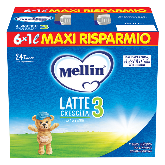 MELLIN 3 LATTE 6X1000 ML - Farmacia Artemisia di Montecuollo Dott. Angelo snc