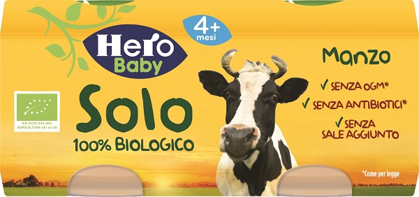 HERO SOLO OMOGENEIZZATO MANZO 100% BIO 2X80G - Farmacia Artemisia di Montecuollo Dott. Angelo snc