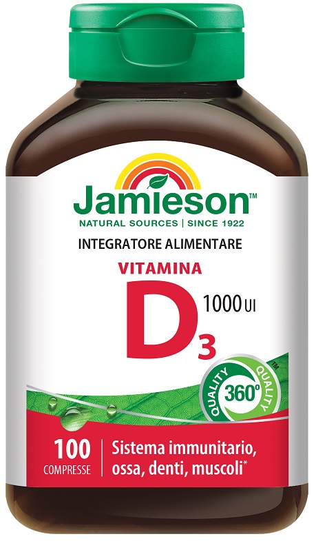 JAMIESON VITAMINA D3 1000 100 COMPRESSE - Farmacia Artemisia di Montecuollo Dott. Angelo snc