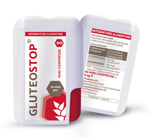 GLUTEOSTOP 90 MINI TABLETS - Farmacia Artemisia di Montecuollo Dott. Angelo snc