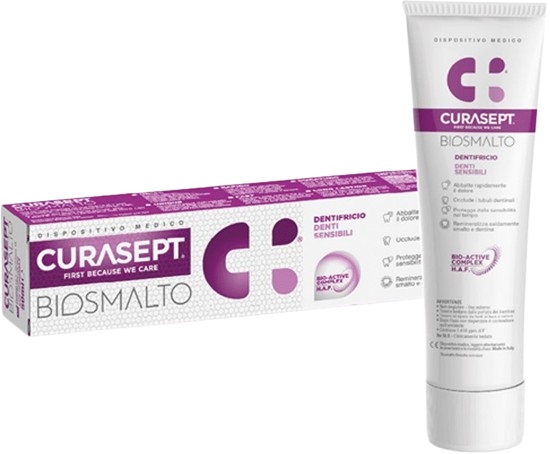 CURASEPT BIOSMALTO DENTIFRICIO DENTI SENSIBILI 75 ML - Farmacia Artemisia di Montecuollo Dott. Angelo snc