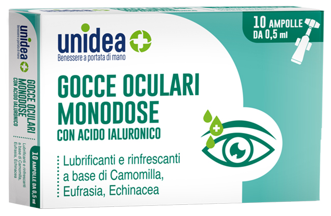 UNIDEA GOCCE OCULARI 10 FLACONCINI MONODOSE DA 0,5 ML - Farmacia Artemisia di Montecuollo Dott. Angelo snc