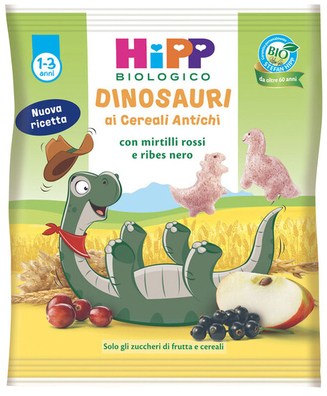 HIPP BIO DINOSAURI CEREALI ANTICHI 30 G - Farmacia Artemisia di Montecuollo Dott. Angelo snc