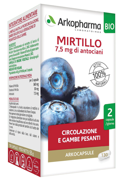 ARKOCAPSULE MIRTILLO BIO 40 CAPSULE - Farmacia Artemisia di Montecuollo Dott. Angelo snc