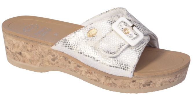 WAPPY PRINTSYNTH-W WHITE/SILVER MEMORY CUSHION COMFORT PLUS PELLE SIMILPELLE EVA F 35 COLLEZIONE SS20 - Farmacia Artemisia di Montecuollo Dott. Angelo snc