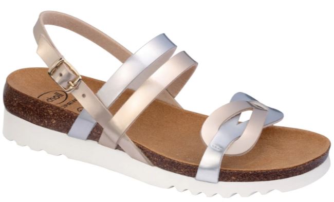 SOFIA SANDAL SYNLAMIN-W PLATINUM/SILVER BIOPRINT FREETIME FELTRO MICROFIBRA EVA F 36 COLLEZIONE SS20 - Farmacia Artemisia di Montecuollo Dott. Angelo snc