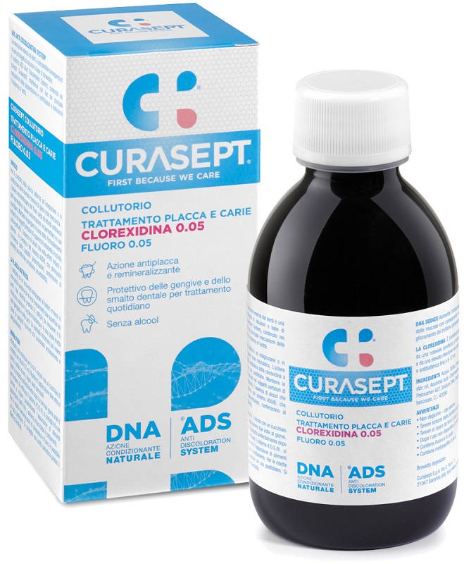 CURASEPT COLLUTORIO 0,05 ADS + DNA 200 ML - Farmacia Artemisia di Montecuollo Dott. Angelo snc