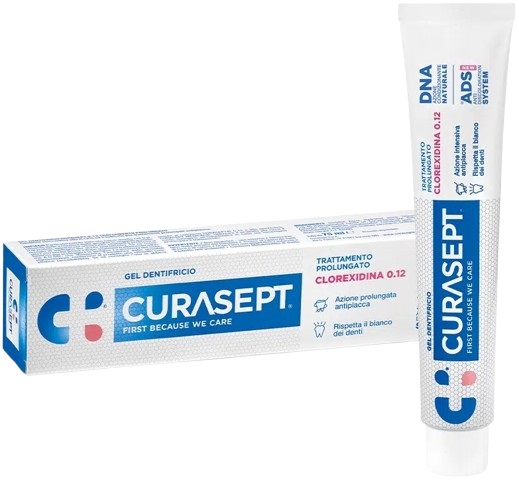 CURASEPT DENTIFRICIO 0,12 75 ML ADS+DNA - Farmacia Artemisia di Montecuollo Dott. Angelo snc