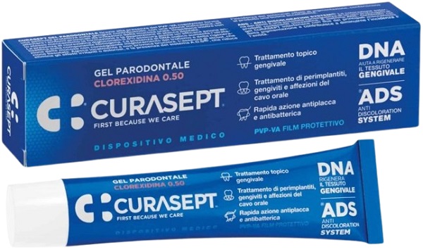 CURASEPT GEL PARODONTALE 0,5% 30 ML ADS + DNA - Farmacia Artemisia di Montecuollo Dott. Angelo snc