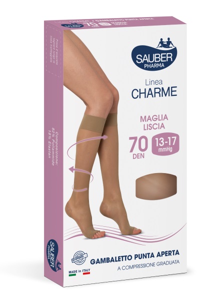 SAUBER GAMBALETTO OPEN TOE 70 DENARI MAGLIA LISCIA NEUTRO BEIGE TAGLIA 3 - Farmacia Artemisia di Montecuollo Dott. Angelo snc