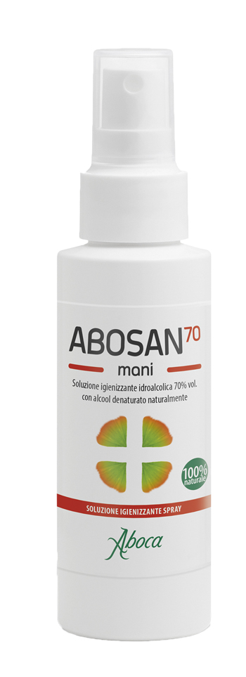 ABOSAN70 SOLUZIONE IGIENIZZANTE MANI 100 ML SPRAY - Farmacia Artemisia di Montecuollo Dott. Angelo snc
