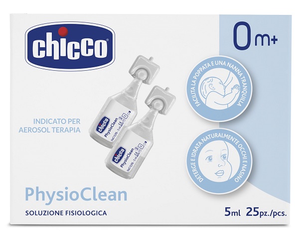CHICCO SOLUZIONE PHYSIOCLEAN 5 ML 25 PEZZI - Farmacia Artemisia di Montecuollo Dott. Angelo snc