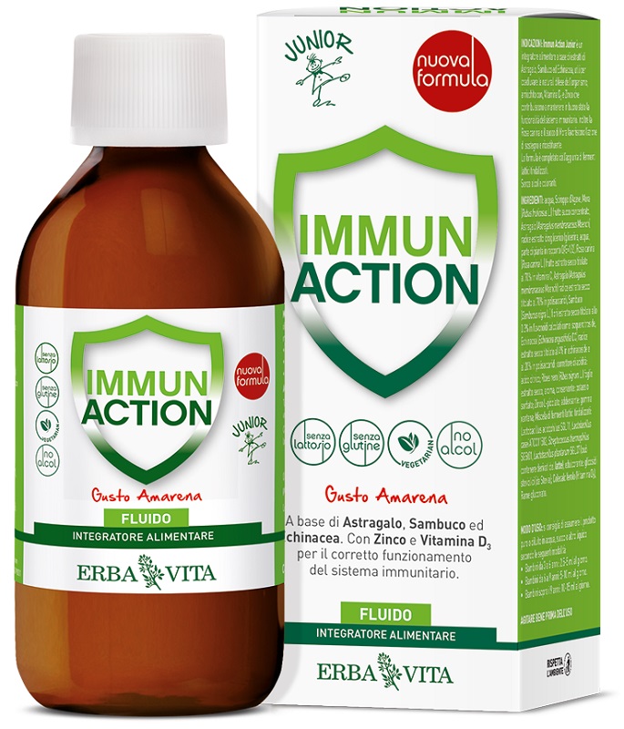 IMMUN ACTION FLUIDO JUNIOR 200 ML - Farmacia Artemisia di Montecuollo Dott. Angelo snc