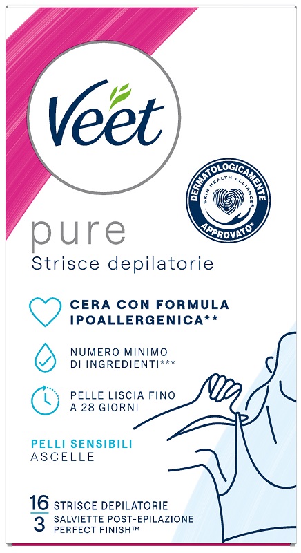 VEET STRISCE ASCELLE IPOALLERGENICHE 16 PEZZI - Farmacia Artemisia di Montecuollo Dott. Angelo snc