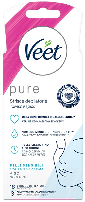 VEET STRISCE VISO IPOALLERGENICHE 16 PEZZI - Farmacia Artemisia di Montecuollo Dott. Angelo snc