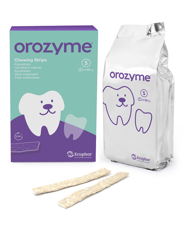 OROZYME CANINE STRISCE ENZIMATICHE MASTICABILI PER CANI DI TAGLIA PICCOLA - Farmacia Artemisia di Montecuollo Dott. Angelo snc