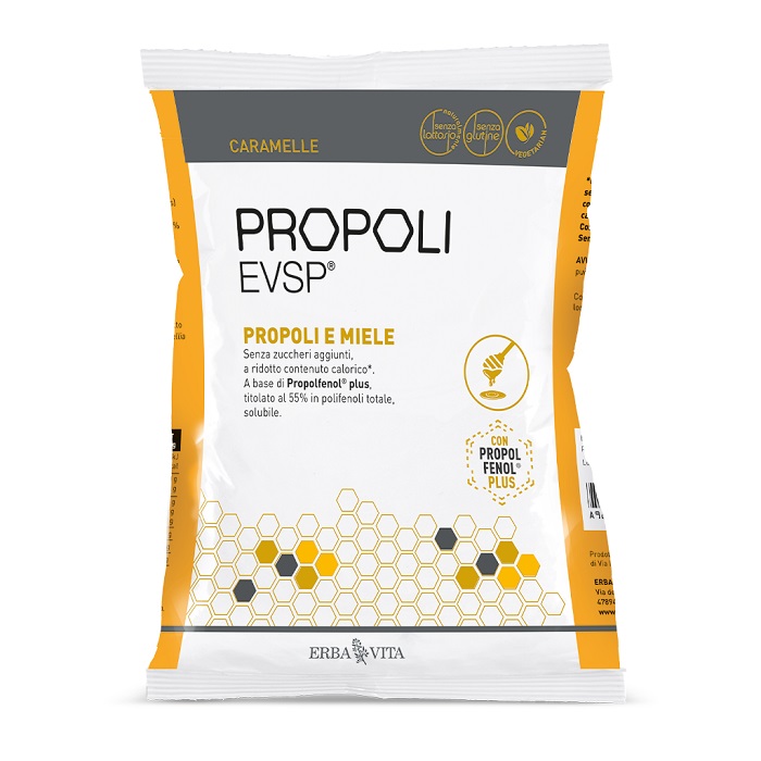 PROPOLI EVSP CARAMELLE PROPOLI MIELE 65 G - Farmacia Artemisia di Montecuollo Dott. Angelo snc