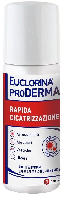 EUCLORINA PRODERMA RAPIDA CICATRIZZAZIONE SPRAY 125 ML - Farmacia Artemisia di Montecuollo Dott. Angelo snc