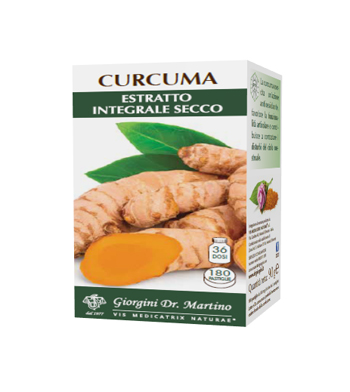CURCUMA ESTRATTO INTEGRALE SECCO 180 PASTIGLIE - Farmacia Artemisia di Montecuollo Dott. Angelo snc