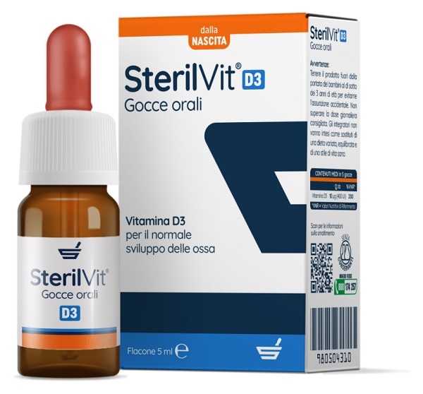 STERILVIT D3 GOCCE 5 ML - Farmacia Artemisia di Montecuollo Dott. Angelo snc