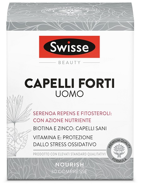 SWISSE CAPELLI FORTI UOMO 30 COMPRESSE - Farmacia Artemisia di Montecuollo Dott. Angelo snc