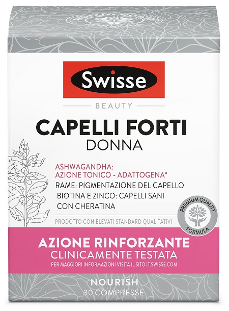 SWISSE CAPELLI FORTI DONNA 30 COMPRESSE - Farmacia Artemisia di Montecuollo Dott. Angelo snc