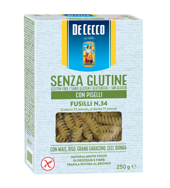 DE CECCO FUSILLI N34 CON PISELLI 250 G - Farmacia Artemisia di Montecuollo Dott. Angelo snc
