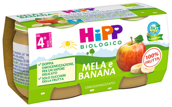 HIPP BIO OMOGENEIZZATO MELA/BANANA 2X80 G - Farmacia Artemisia di Montecuollo Dott. Angelo snc