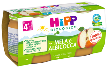 HIPP BIO OMOGENEIZZATO ALBICOCCA/MELA 2X80 G - Farmacia Artemisia di Montecuollo Dott. Angelo snc