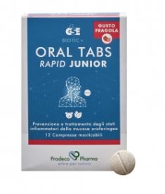 GSE ORAL TABS RAPID JUNIOR FRAGOLA 12 COMPRESSE - Farmacia Artemisia di Montecuollo Dott. Angelo snc