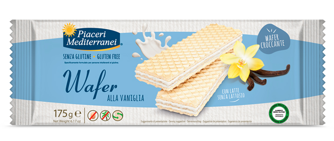 PIACERI MEDITERRANEI WAFER VANIGLIA 175 G - Farmacia Artemisia di Montecuollo Dott. Angelo snc