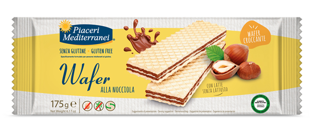 PIACERI MEDITERRANEI WAFER NOCCIOLA 175 G - Farmacia Artemisia di Montecuollo Dott. Angelo snc