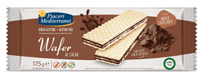 PIACERI MEDITERRANEI WAFER CACAO 175 G - Farmacia Artemisia di Montecuollo Dott. Angelo snc