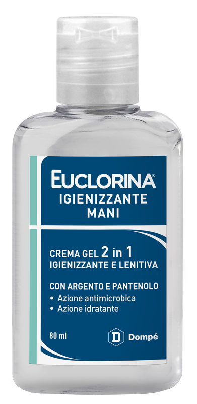EUCLORINA IGIENIZZANTE MANI CREMA GEL 80 ML - Farmacia Artemisia di Montecuollo Dott. Angelo snc