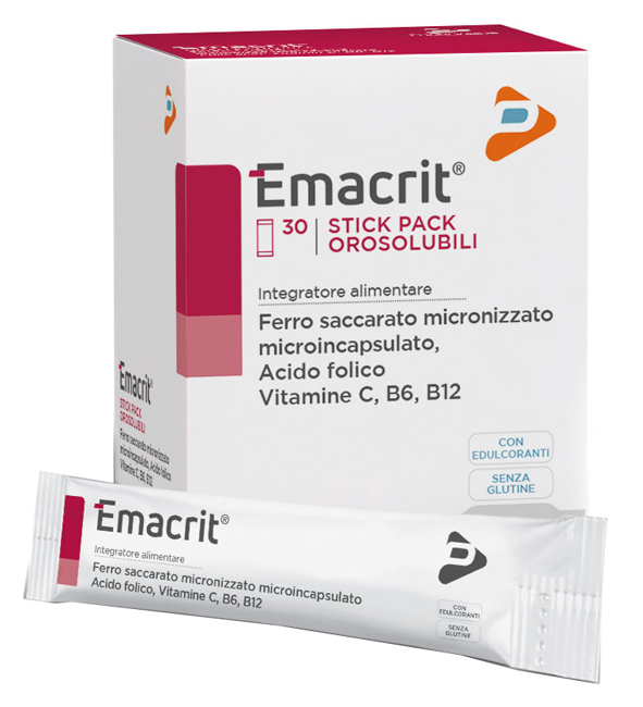 EMACRIT OROSOLUBILE 30 STICK PACK - Farmacia Artemisia di Montecuollo Dott. Angelo snc