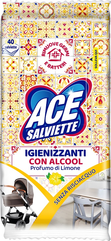 ACE SALVIETTE IGIENIZZANTI SGRASSANTI 40 PEZZI - Farmacia Artemisia di Montecuollo Dott. Angelo snc