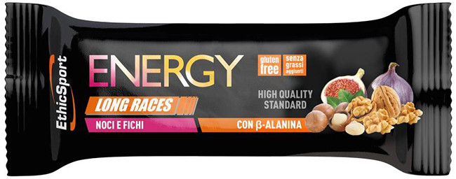 ETHICSPORT ENERGY LONG RACES BARRETTA ENERGETICA CON BETA-ALANINA NOCI E FICHI 40 G - Farmacia Artemisia di Montecuollo Dott. Angelo snc