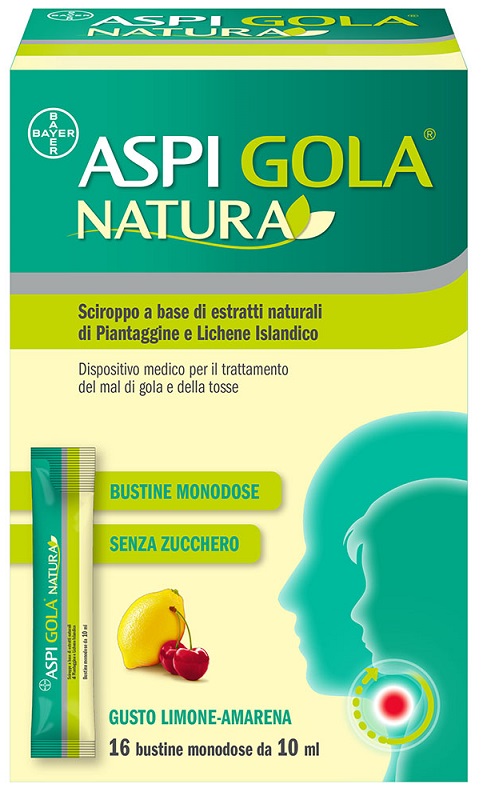 ASPI GOLA NATURA 16 BUSTINE MONODOSE DA 10 ML - Farmacia Artemisia di Montecuollo Dott. Angelo snc