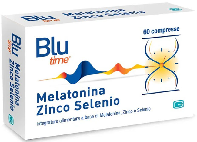 BLU TIME MELATONINA/ZINCO/SELENIO COMPRESSE - Farmacia Artemisia di Montecuollo Dott. Angelo snc