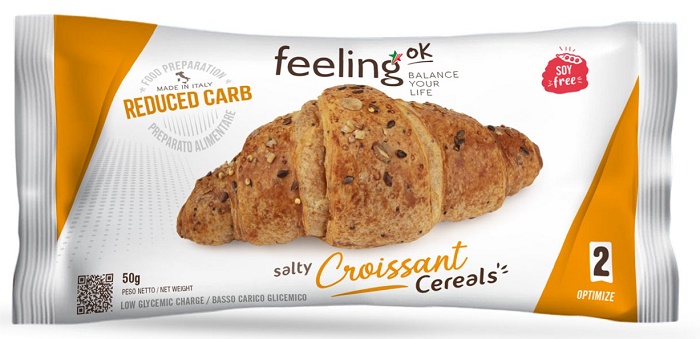 FEELING OK SALTY CROISSANT CEREALS OPTIMIZE 50 G - Farmacia Artemisia di Montecuollo Dott. Angelo snc