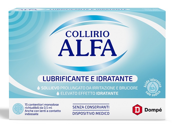 COLLIRIO ALFA LUBRIFICANTE/IDRATANTE 15 FIALE MONODOSE - Farmacia Artemisia di Montecuollo Dott. Angelo snc