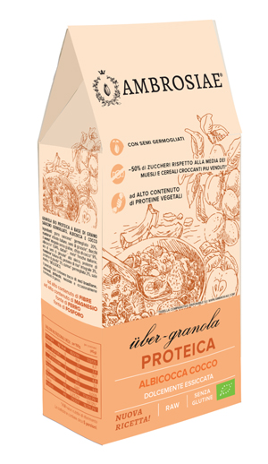 UBERGRANOLA PROTEICA ALBICOCCA/COCCO 250 G - Farmacia Artemisia di Montecuollo Dott. Angelo snc