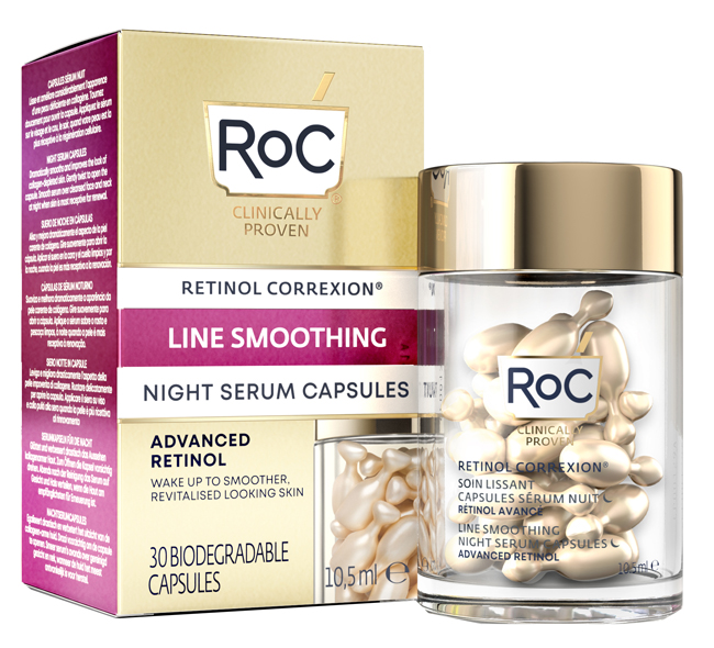 ROC RETINOL CORREXION LINE SMOOTHING SIERO VISO NOTTE 30 CAPSULE - Farmacia Artemisia di Montecuollo Dott. Angelo snc